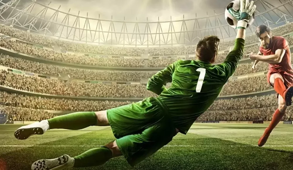 Tampilan aktivitas olahraga pada arena pertandingan