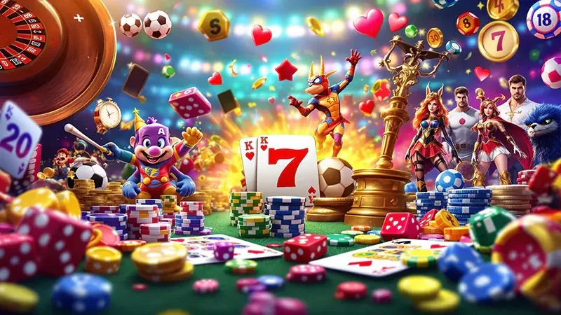 Tampilan reel permainan slot JNT777 dengan simbol dan tema visual beragam