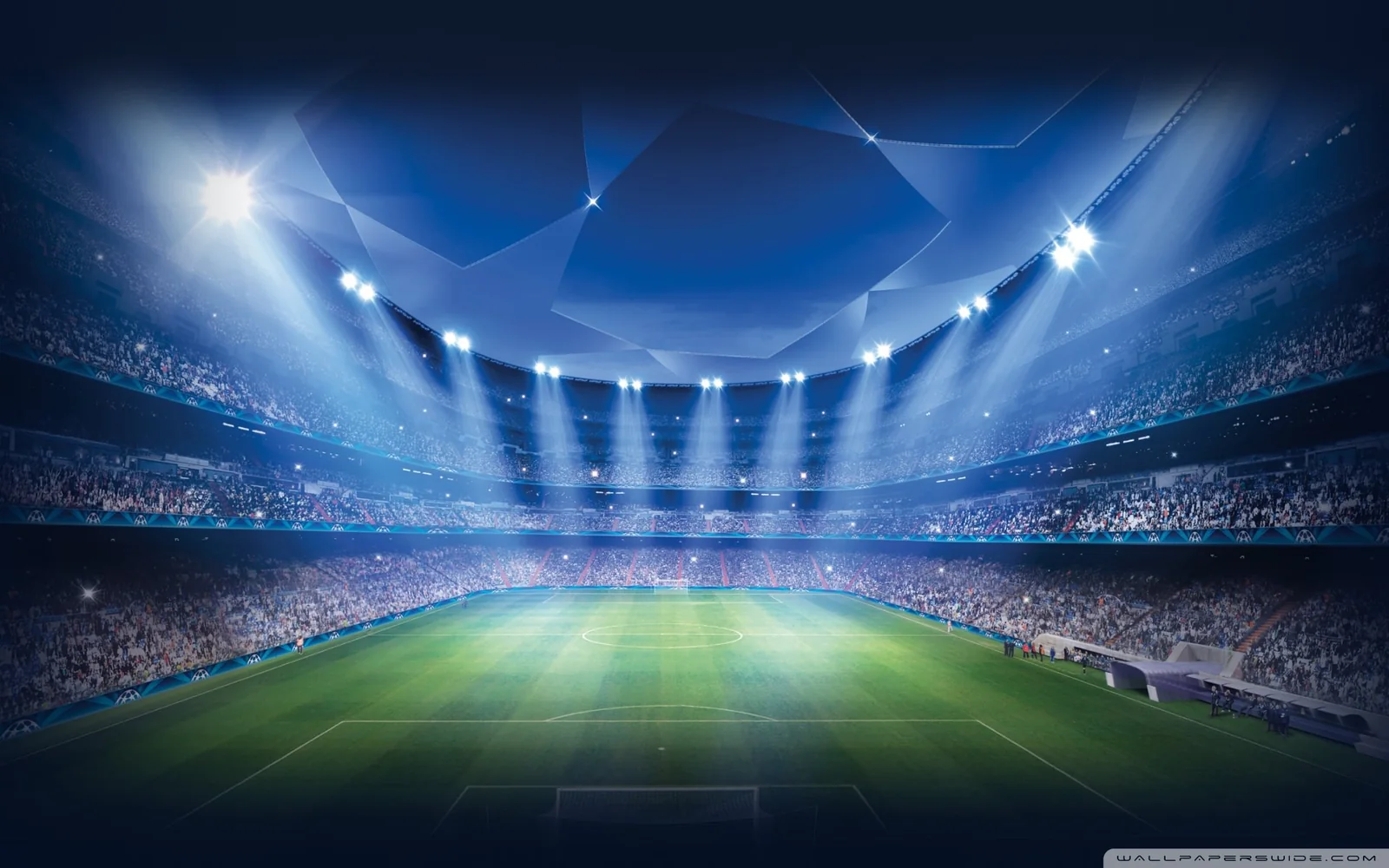 Pemandangan arena olahraga sebagai penutup halaman